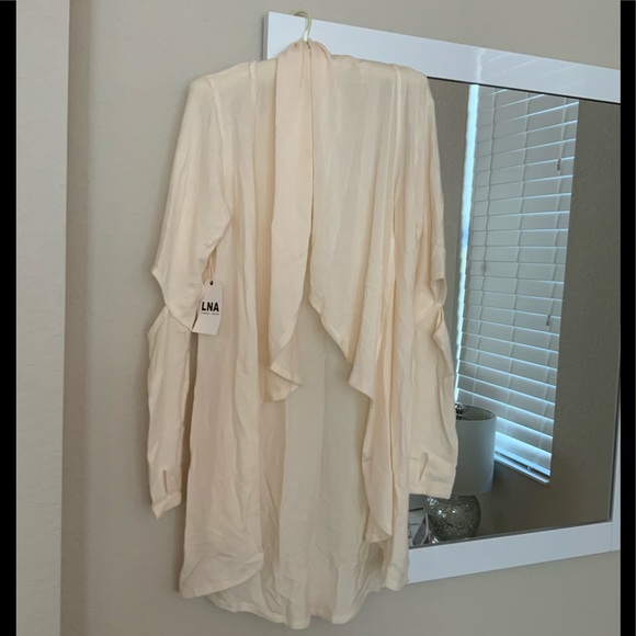 NWT Carbon38 LNA Open Elbow Cardigan in Ivory XS - Picture 7 of 7
